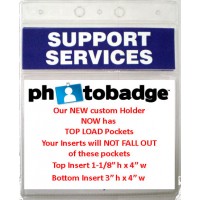 Badge Holder Conference CUSTOM 3" X 4" - 100 pack